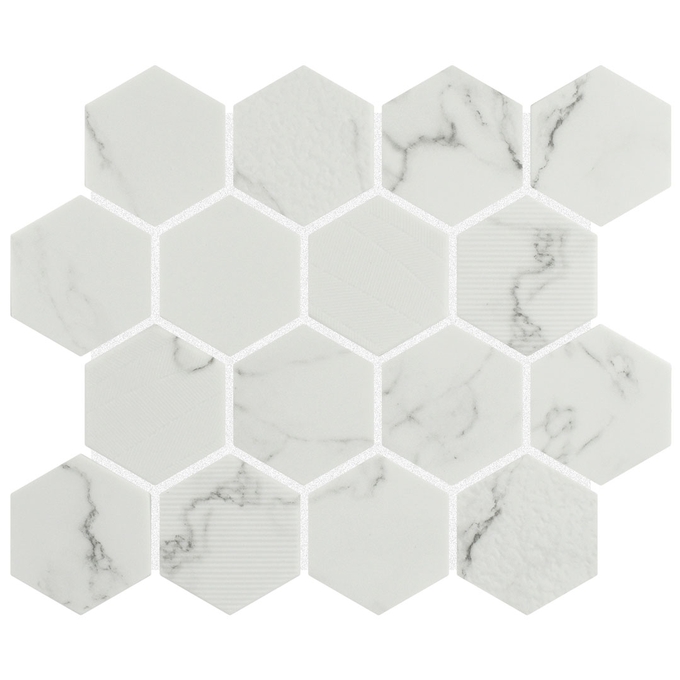 MOSAÏQUE HEX ÉMAILLÉE