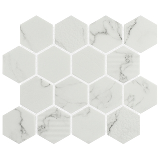 MOSAÏQUE HEX ÉMAILLÉE