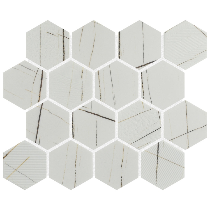 MOSAÏQUE HEX ÉMAILLÉE