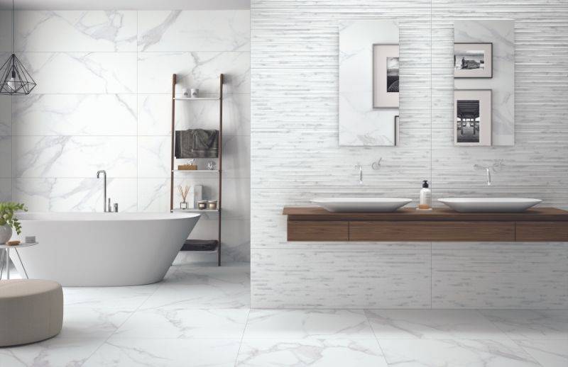 Notre céramique Riccione Une salle de bain épurée