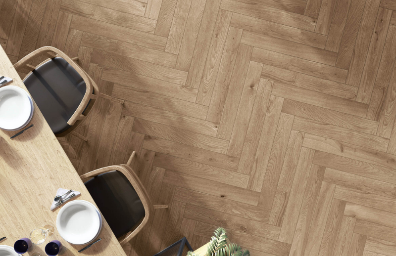 Plancher de bois franc installé en chevron plancher bois franc