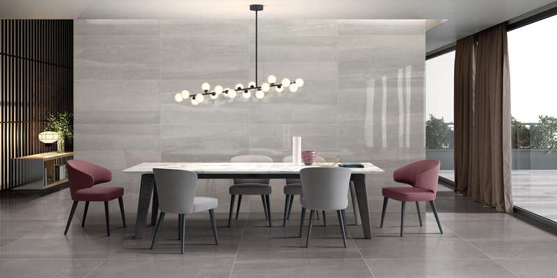 Céramique de porcelaine Lugo - Déco Surface Salle à manger avec grande tuile de céramique mural et au sol
